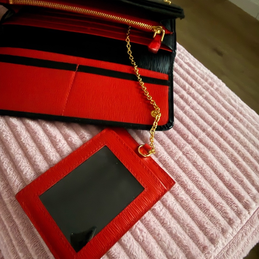 Prada Black Textured Clutch with Gold Accents - Picture 7 of 9